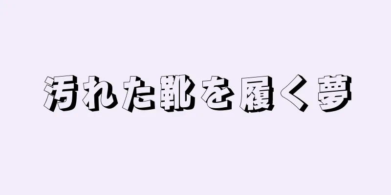 汚れた靴を履く夢