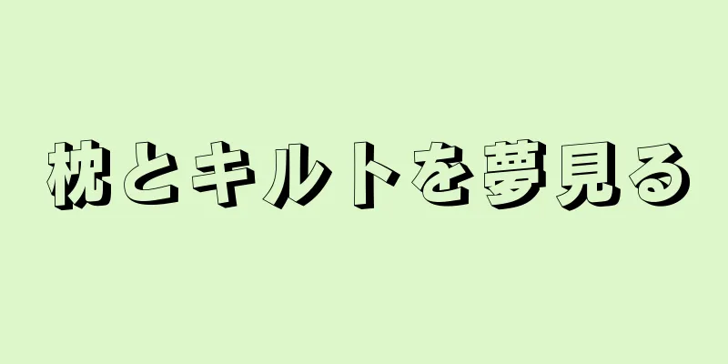 枕とキルトを夢見る