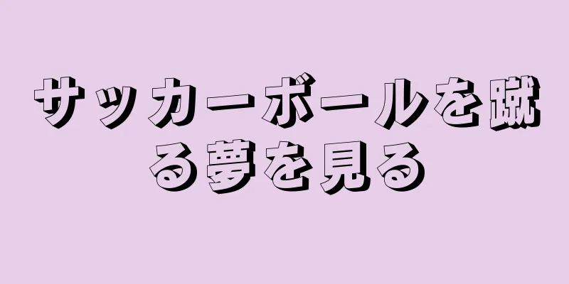 サッカーボールを蹴る夢を見る