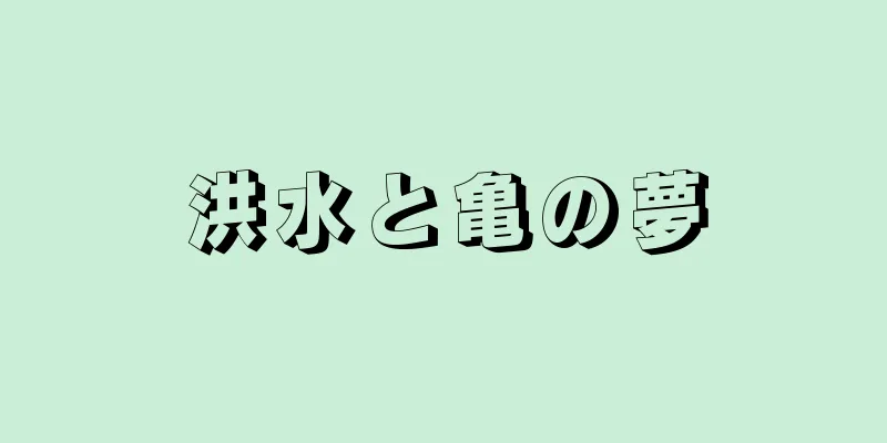 洪水と亀の夢