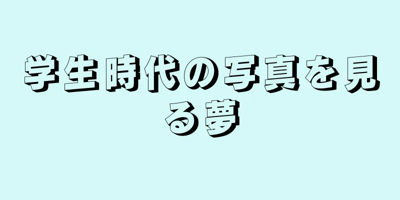 学生時代の写真を見る夢