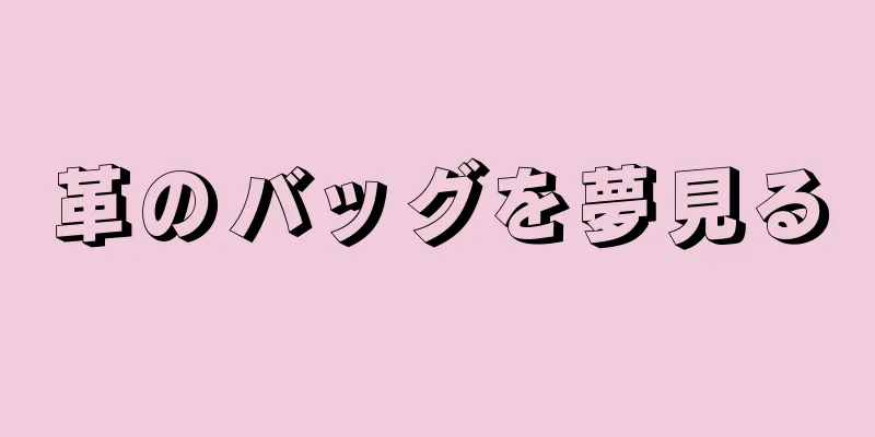 革のバッグを夢見る