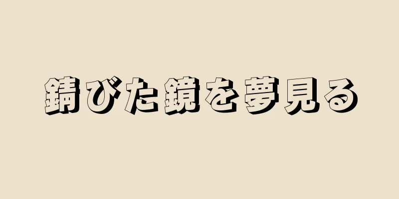 錆びた鏡を夢見る