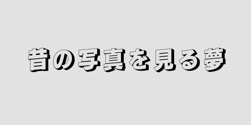 昔の写真を見る夢