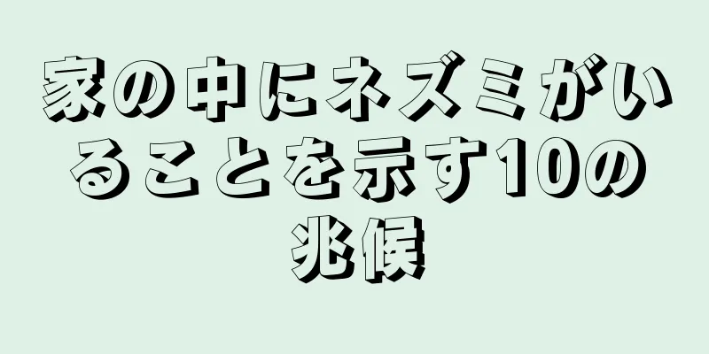 家の中にネズミがいることを示す10の兆候