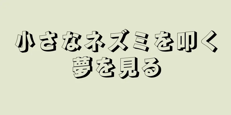 小さなネズミを叩く夢を見る