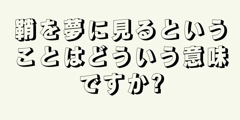 鞘を夢に見るということはどういう意味ですか?