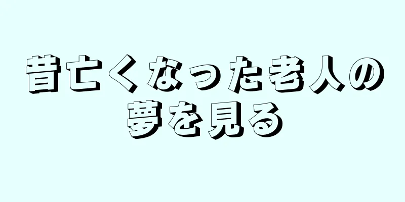 昔亡くなった老人の夢を見る
