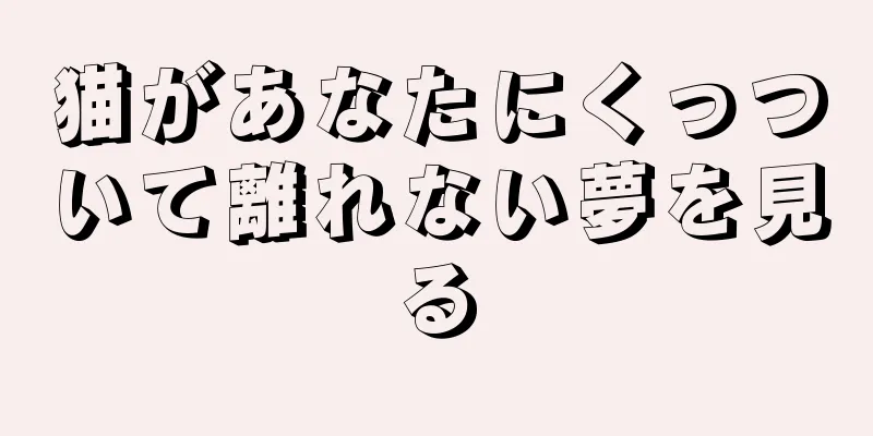 猫があなたにくっついて離れない夢を見る