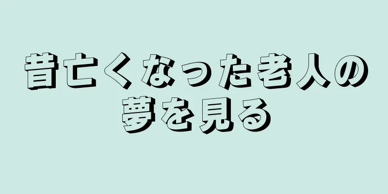 昔亡くなった老人の夢を見る