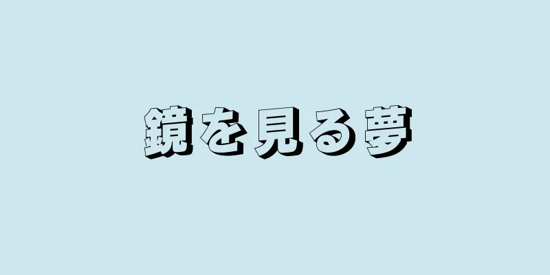 鏡を見る夢