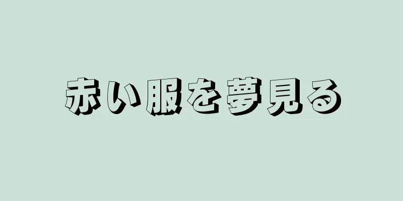 赤い服を夢見る