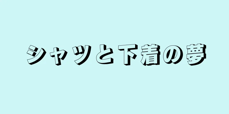 シャツと下着の夢
