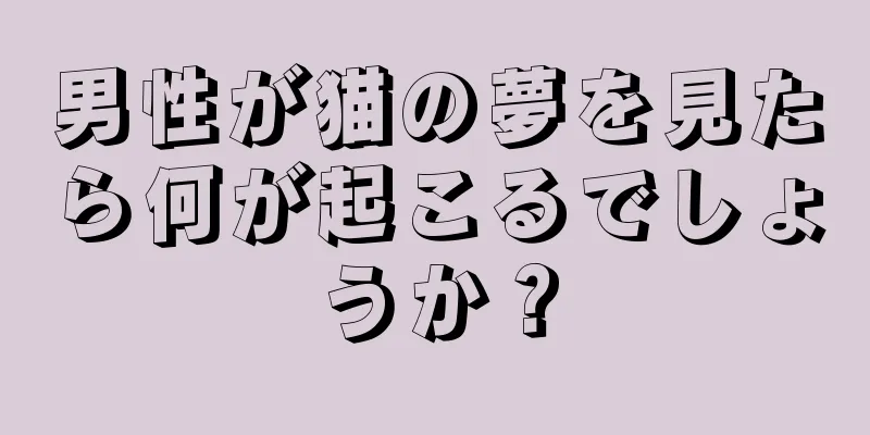 男性が猫の夢を見たら何が起こるでしょうか？