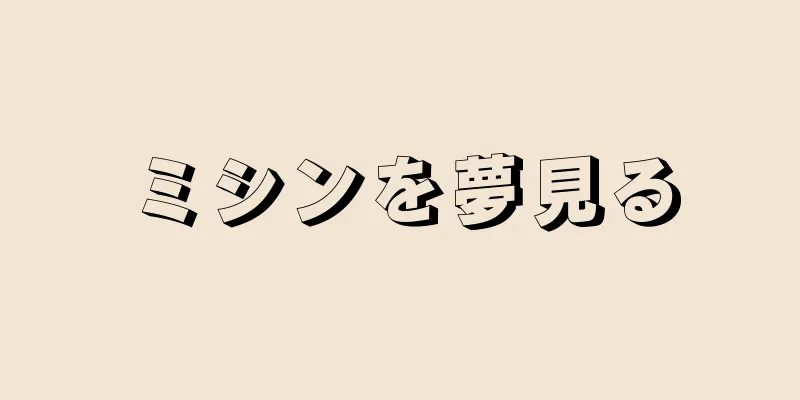 ミシンを夢見る