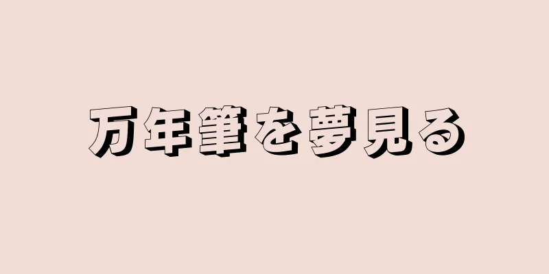 万年筆を夢見る