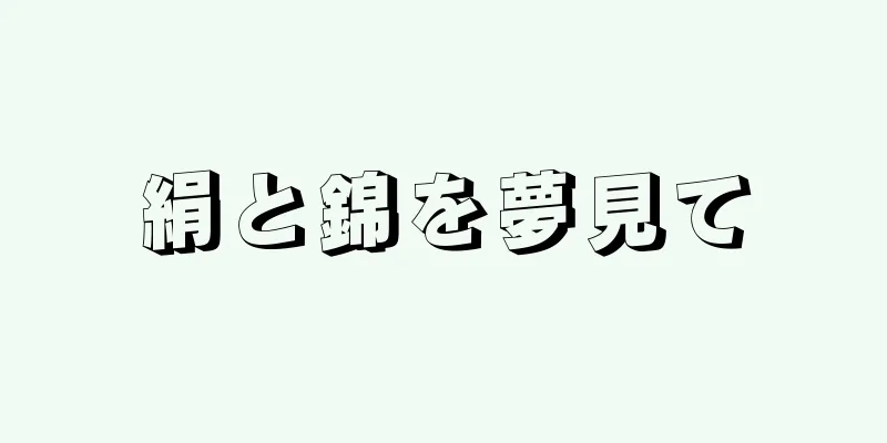 絹と錦を夢見て