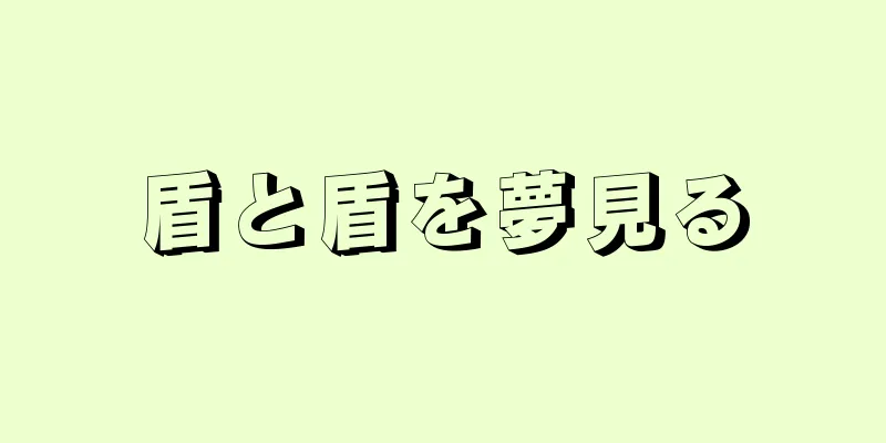 盾と盾を夢見る