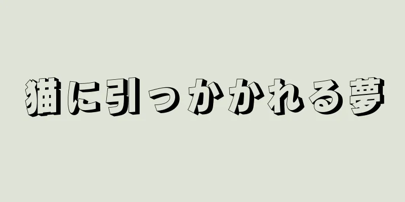 猫に引っかかれる夢