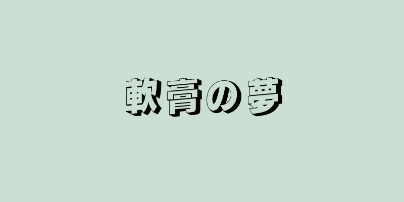 軟膏の夢