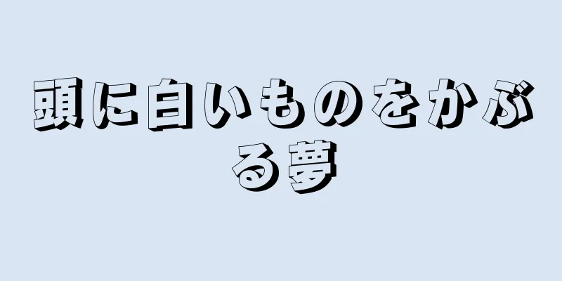 頭に白いものをかぶる夢