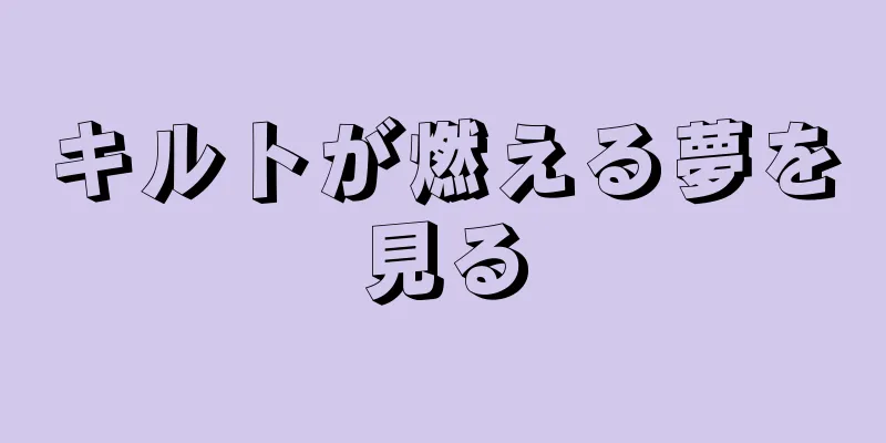 キルトが燃える夢を見る