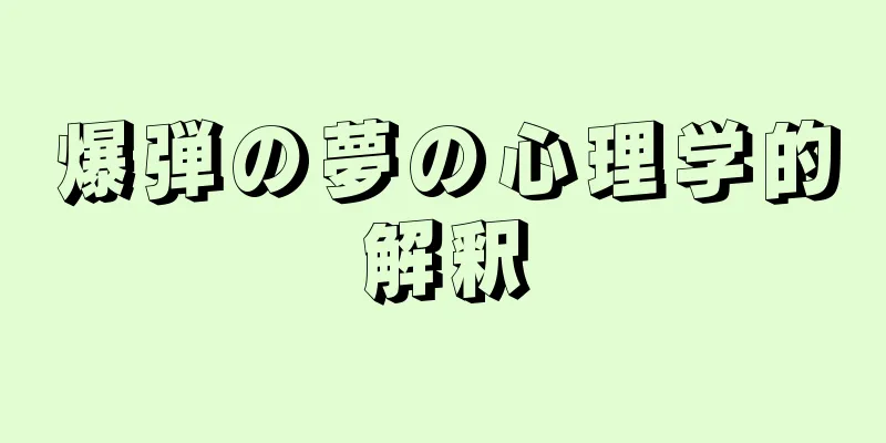 爆弾の夢の心理学的解釈