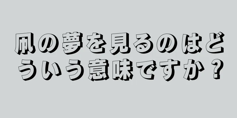 凧の夢を見るのはどういう意味ですか？