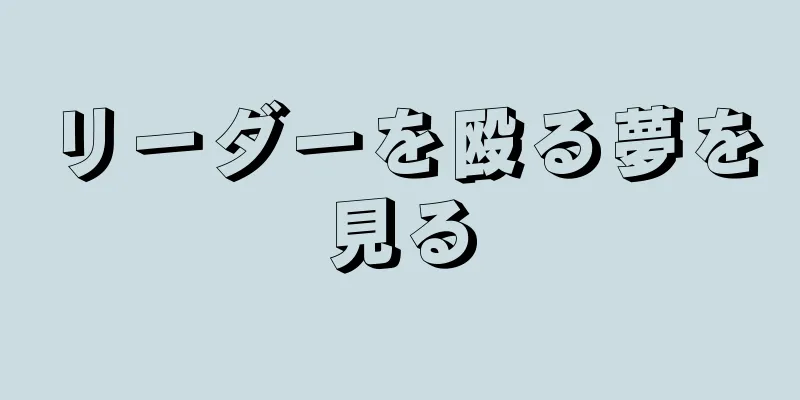 リーダーを殴る夢を見る