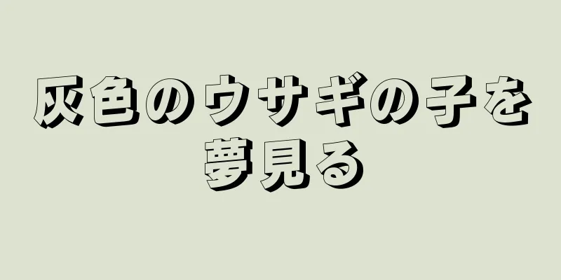 灰色のウサギの子を夢見る