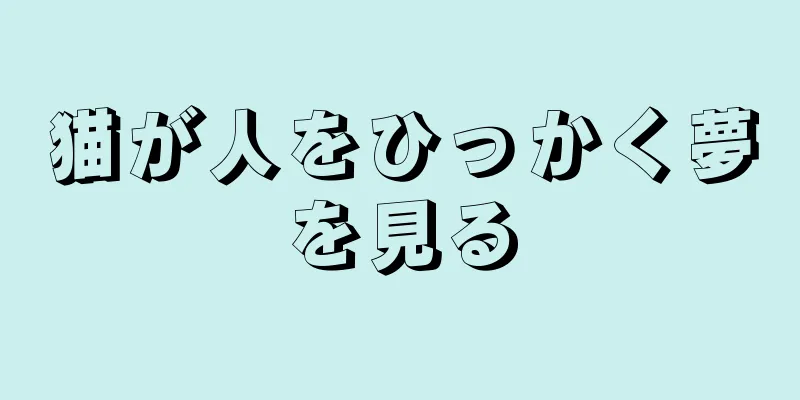 猫が人をひっかく夢を見る