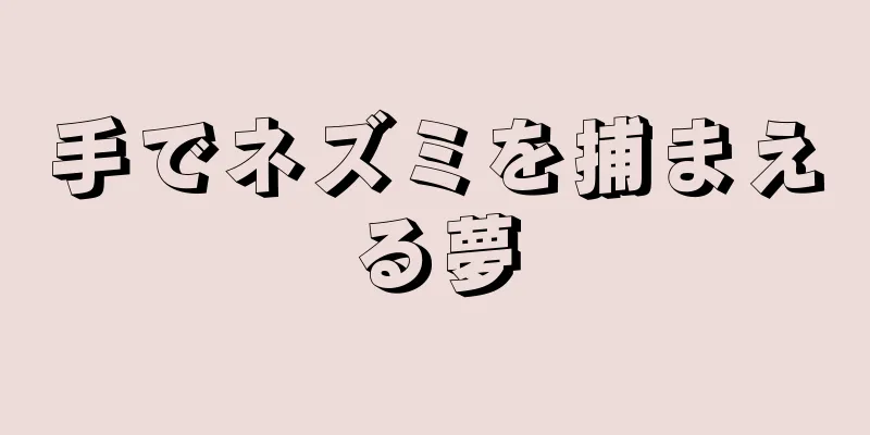 手でネズミを捕まえる夢