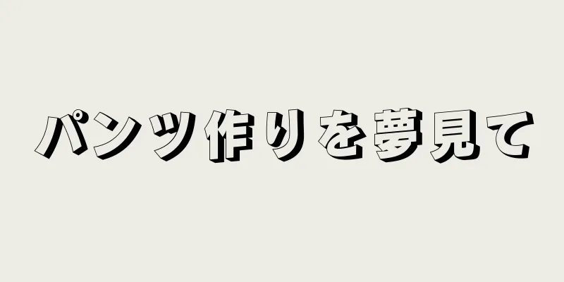 パンツ作りを夢見て