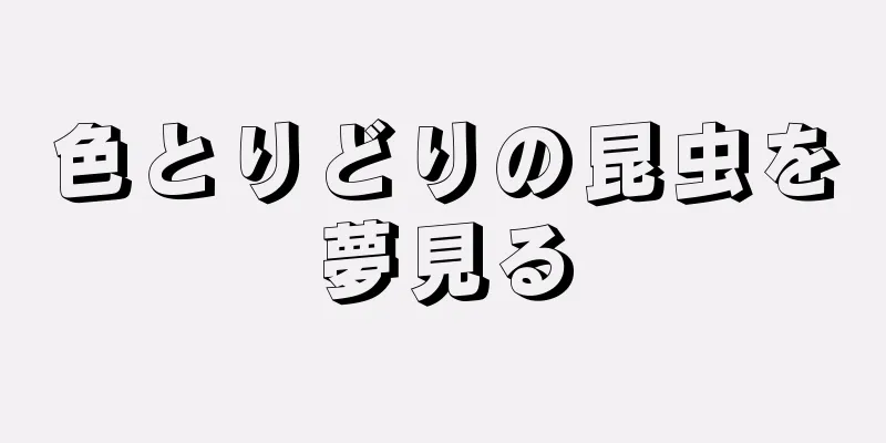 色とりどりの昆虫を夢見る