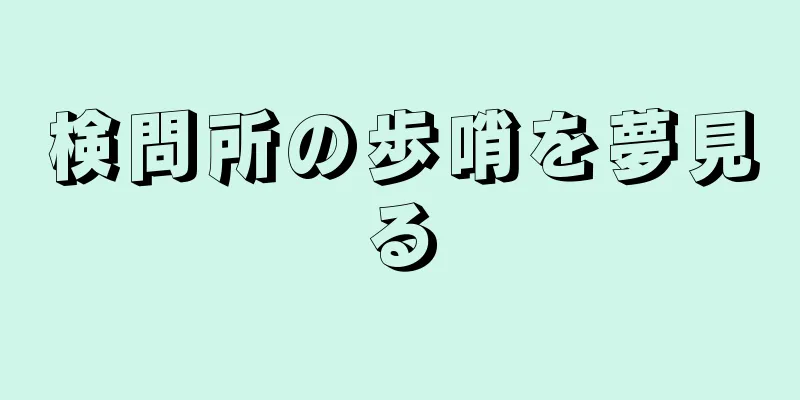 検問所の歩哨を夢見る