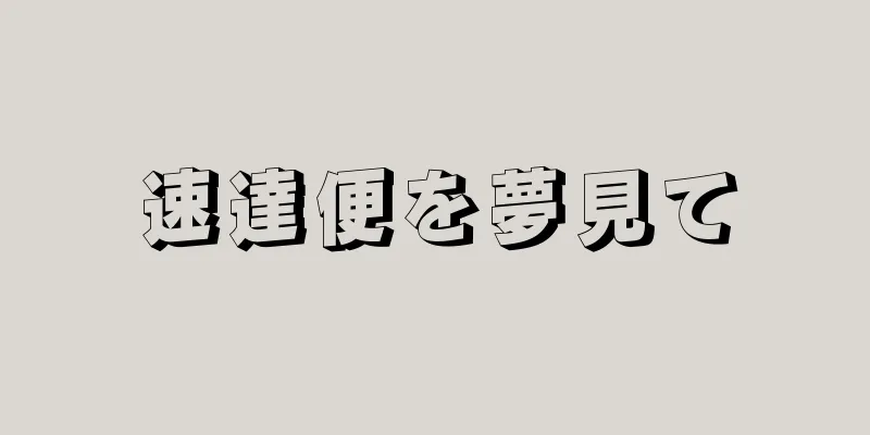 速達便を夢見て