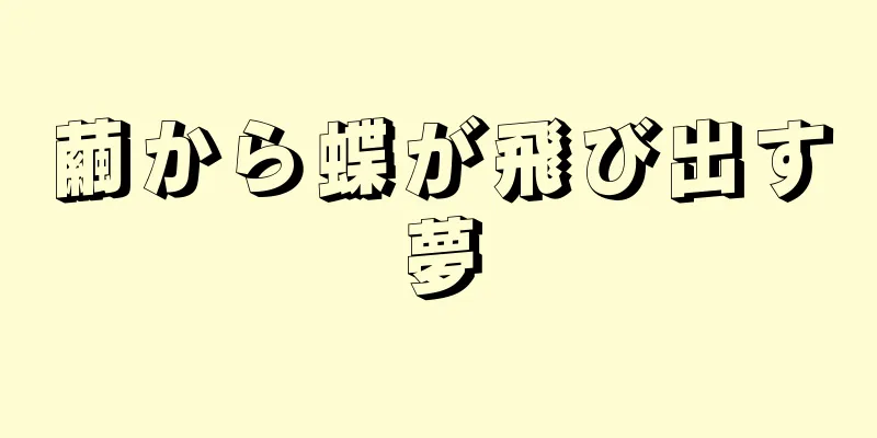 繭から蝶が飛び出す夢
