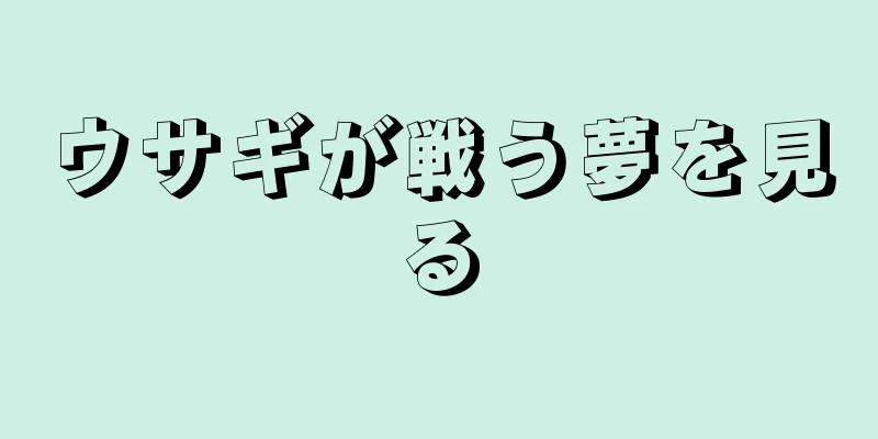 ウサギが戦う夢を見る