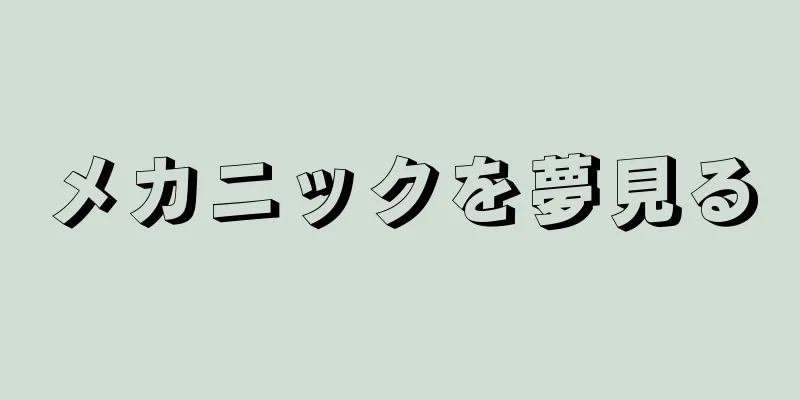 メカニックを夢見る