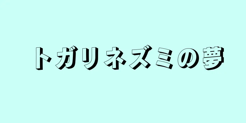 トガリネズミの夢