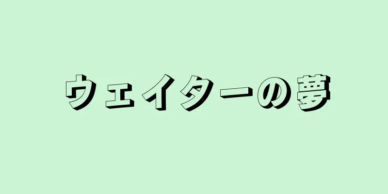 ウェイターの夢