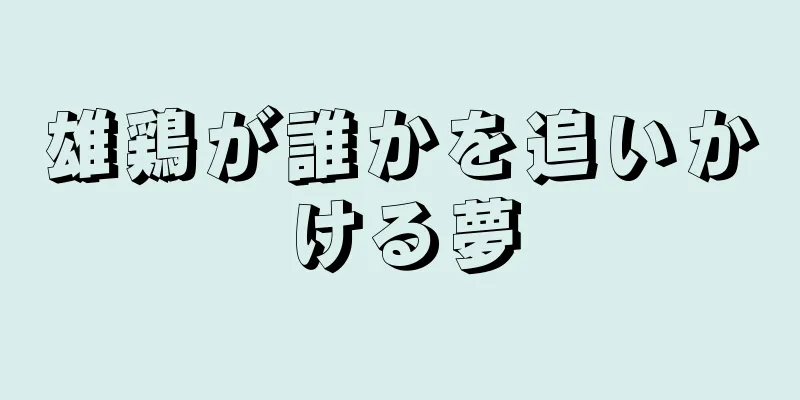 雄鶏が誰かを追いかける夢