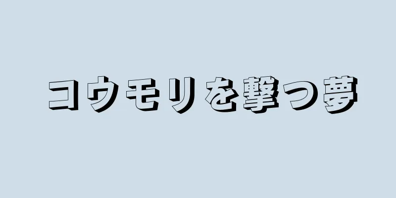 コウモリを撃つ夢