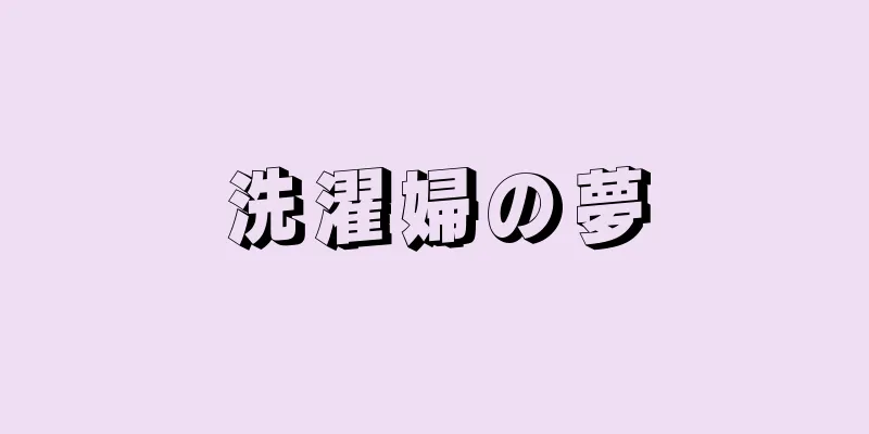 洗濯婦の夢