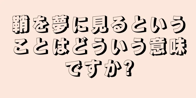 鞘を夢に見るということはどういう意味ですか?