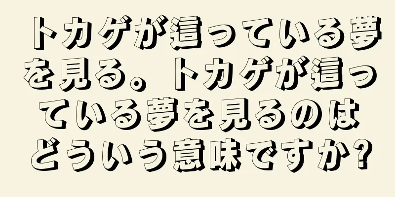 トカゲが這っている夢を見る。トカゲが這っている夢を見るのはどういう意味ですか?