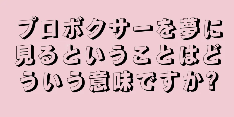 プロボクサーを夢に見るということはどういう意味ですか?
