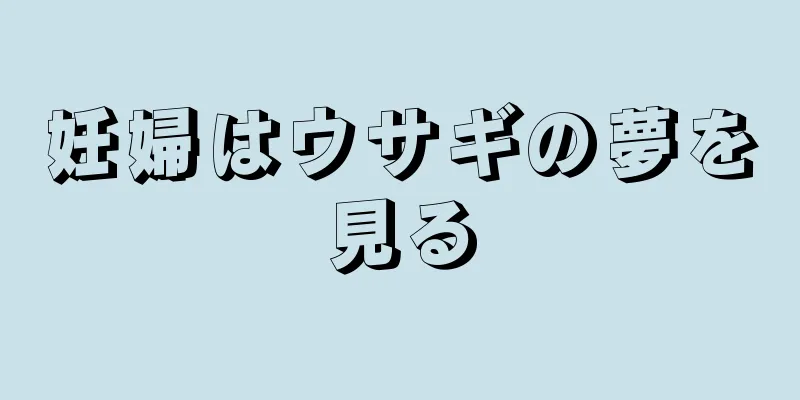 妊婦はウサギの夢を見る