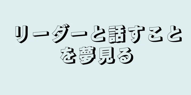 リーダーと話すことを夢見る