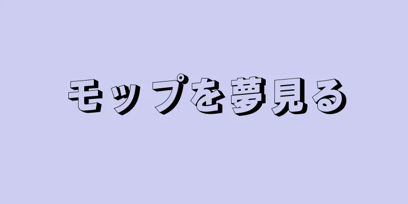 モップを夢見る